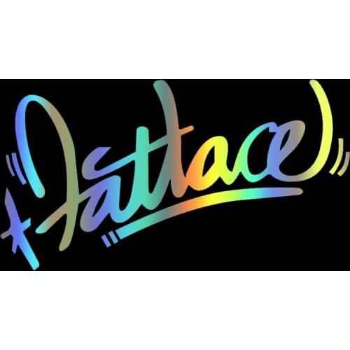 S51239# Various Sizes/Colors Car Stickers Vinyl Decal Fatlace Motorcycle Decorative Accessories Creative