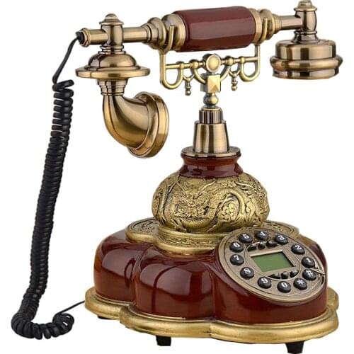 Cordless antique GSM 900/1800MHz Support SIM Card Fixed Phone Landline Wireless Telephone home office hotel red begie white