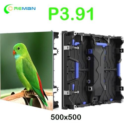 Outdoor led panel p3.91 high brightness hanging truss tile cabinet 500x500 full color video led display screen