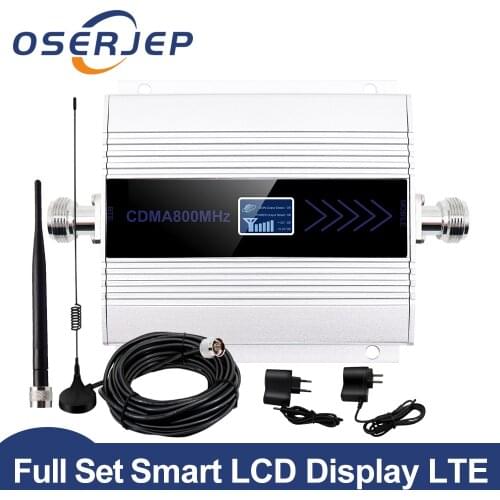 OSERJEP LCD Display 2G 3G 4G Mobile Signal Booster 850mhz GSM Repeater UMTS 850 Cellular Signal Booster Amplifier Amplifier Kit
