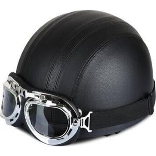 Motorcycle Vintage Retro riding Helmet Open horse riding helmet Capacete Casco PU Equestrian Helmets