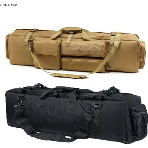 Military Gun Bag Backpack M249 Tactical Double Rifle Gun Case Airsoft Carbine Carrying Bag With Shoulder Strap