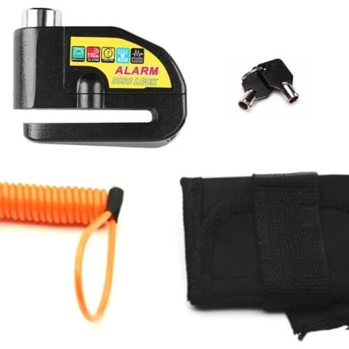 Alloy Steel Wheel Disc Brake Lock Motorcycle Scooter Anti-Theft Security Alarm Brake Alarm Lock