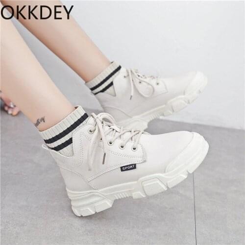 Martin boots women 2020 new cashmere boots womens shoes warm students boots womens thickened cotton shoes