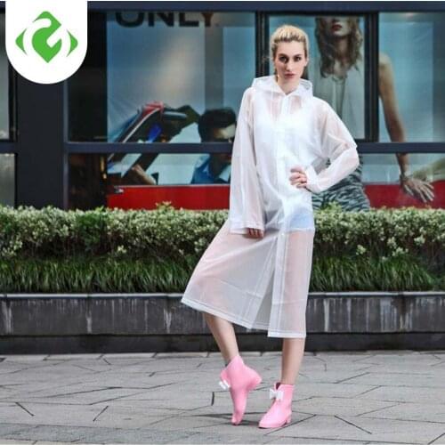 Women transparent rain coat poncho hoodie raincoat portable rainwear summer raincoat for hiking travel outdoor Adults Rainwear