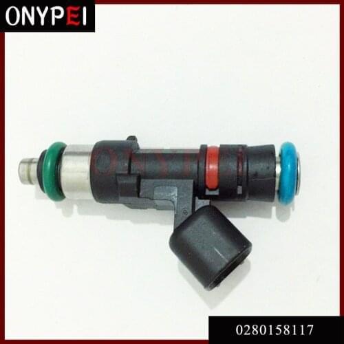 1x Top feed High performance 48mm ev14 E85 High impedance Flow matched fuel injector 0280 158 117 0280158117 for toyota