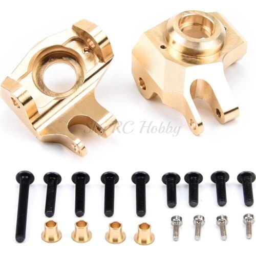 2pcs/lot Brass Steering Cup Turn Cup Heavy Duty Front Steering Knuckle For 1/10 1:10 RC Axial SCX10 II 90046