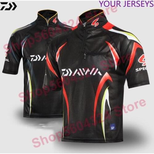 2021 DAIWA Clothing Fishing Men Fishing Clothes UV Protection Moisture Wicking Breathable Short Sleeve Fishing Shirt Camisas Pes