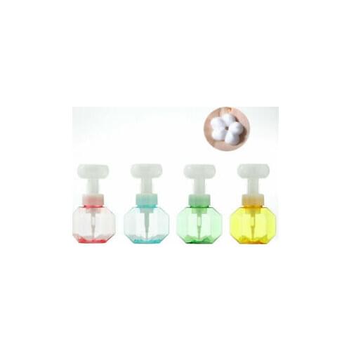 300ml Liquid Soap Dispenser Flower Shape Foam Foaming Pump Lotions Refillable Bottle Liquid Distributor Shower Foam Pump Bottle