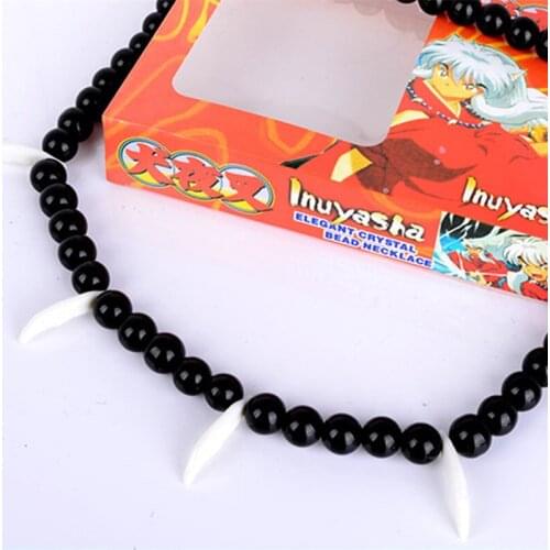 ANIME Inuyasha Necklace Cosplay Prop Bracelet Sesshoumaru Cosplay Bead Necklace