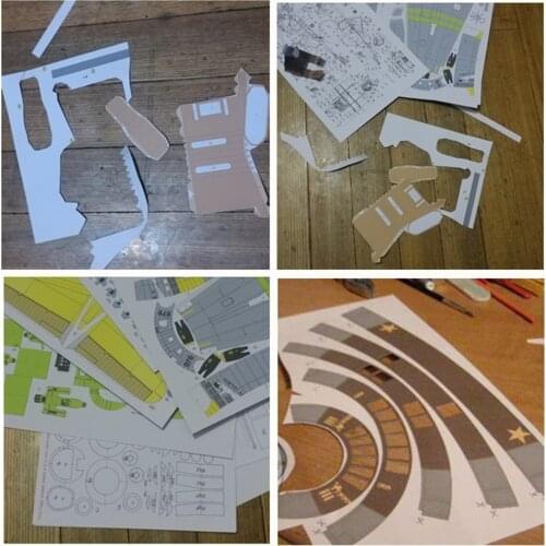 1:400 Scale Paper Ship 3D Paper Model Ship Puzzle Game Toy Collectables Home Decoration Craft Gifts