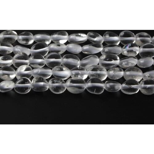 5-7mm Natural Clear Quartzs Crystal Stone Beads Irregular Spacer Beads for Accessories Jewellery Making DIY Bracelet 15''/Strand