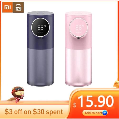 Xiaomi Liquid Soap Dispensers USB Rechargeable Temperature Display 320ML Automatic Dispenser Soap Foam Hand Sanitizer Machine