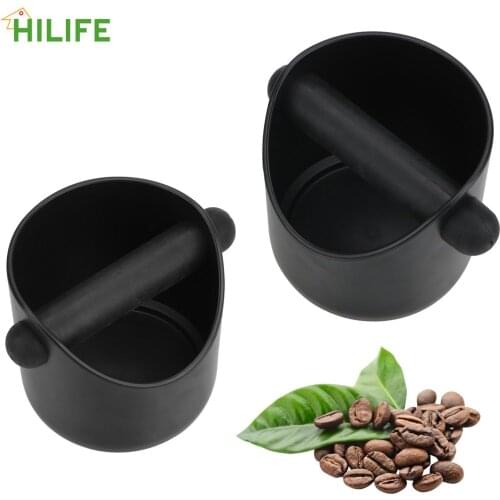 Espresso Grounds Container Coffee Grind Knock Box Anti Slip Coffee Grind Dump Bin Household Coffee Tools Cafe Accessories