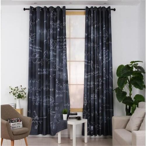 Customized 3d curtains personality bar study heat insulation shading thick curtains blackout curtains 3d curtain