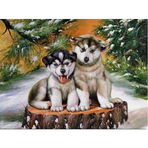 Diamond Painting Pictures Paintings By Numbers Diamond Mosaic Dogs Sharpei 5D Diamond Embroidery Lover Dog Animals Pattern Type