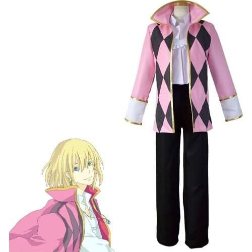 Anime Howls Moving Castle Cosplay Hauru Costume Uniforms Halloween Party Suit