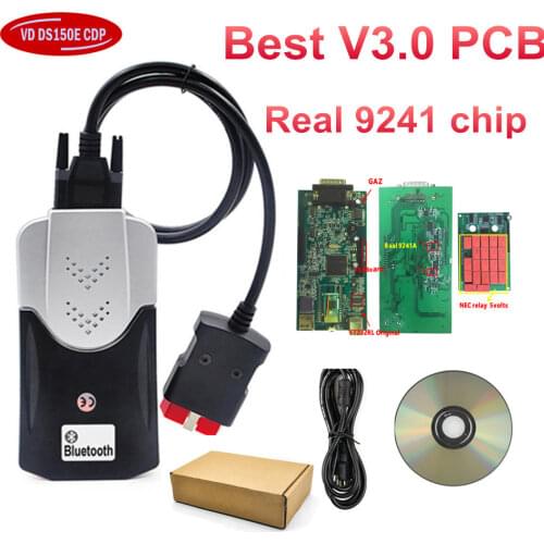 Best V3.0 PCB 2017.3 R3 with keygen V3 with 21 relays 9241 chip RT232RL for Delphis vd ds150e cdp Bluetooth vd tcs cdp pro plus