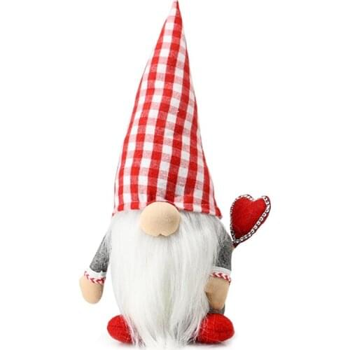 Cute Valentines Day Dolls Gifts Gnome Decor Home Party Decorations Kids Toys 4XFA