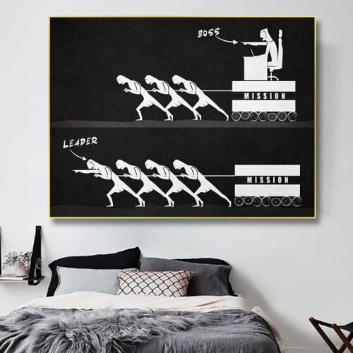 Boss Leader Motivational Quotes Canvas Painting Modern HD Posters and Prints Wall Art Picture for Living Room Home Decor