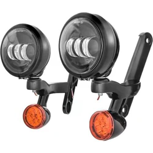Moto LED Spotlight for Harley Street Glide FLHX Passing Lights for Electra Glide Bullet Turn Signal Lights Road King LED Light