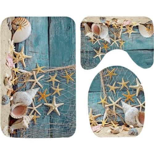Flannel Bathroom Bath Mat Set Toilet Rug Anti-skid U shape Foot Rugs In Bathroom Floor Carpet for Home Decor Toilet Accessories