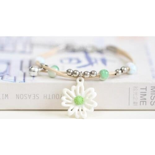 New Fashion Popular Little Daisy Girlfriends Student Girl Gift hand-knitted Bracelet Jewelry 0C1#2582
