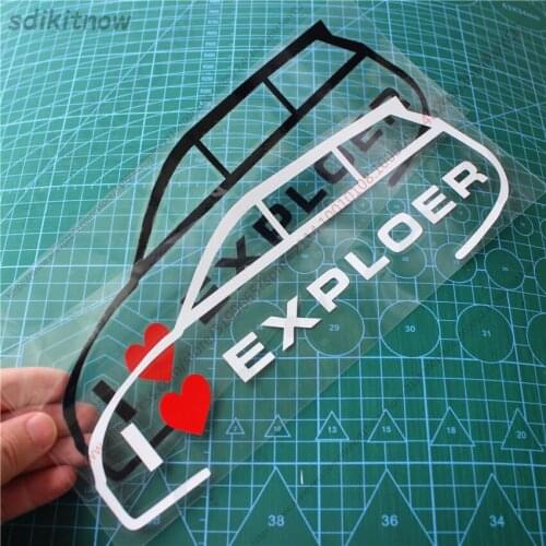 New I love my car Vinly Decal Styling Door Windows Trunk Sticker For Ford Explorer 2013 2014 2015 2019 2020 2018 Accessories