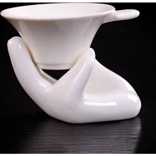 Air Plant Holder Decorative Innovative Design Adorable Size Small Plant Tea Cup Hand Holder Home Ceramic vintage display garden