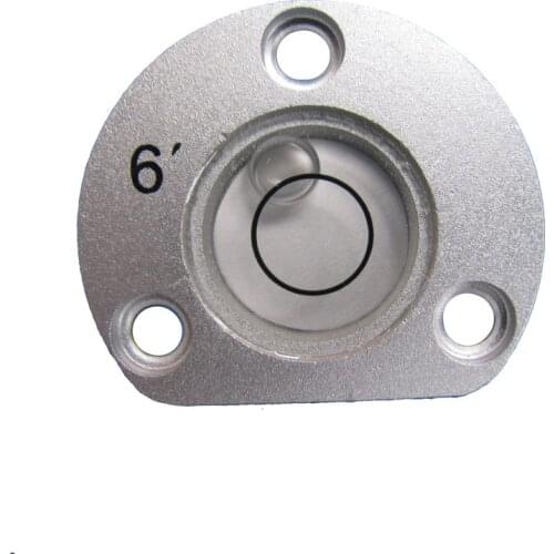 QASE Semicircle Level Bubble for Leica Total Station TCA2003 28.5*8mm Alloy Metal Shall Liquid Level Indicator 6'/2mm