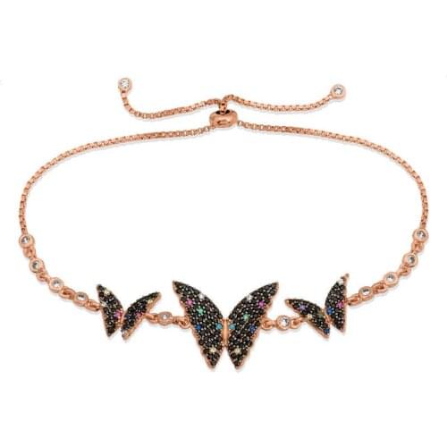 Silver Butterfly Elevator Bracelet