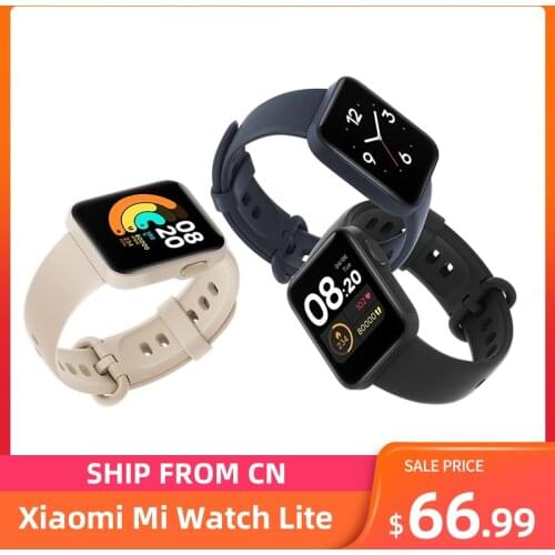 Xiaomi Mi Watch Lite Bluetooth Smart Watch GPS 5ATM Waterproof SmartWatch Fitness Heart Rate Monitor Mi Global Version