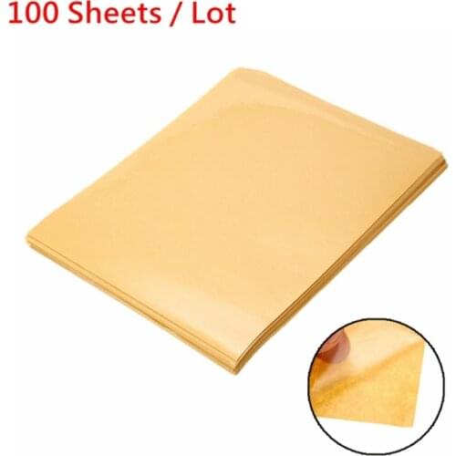 100 Sheets/Lot A4 PVC Adhesive Transparent Sticker For Laser Printer Lamination Film Strong Adhesive Vinyl Sticker Wholesale