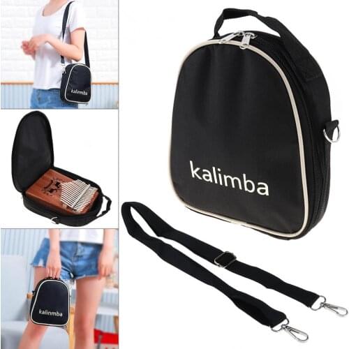 17 / 15 / 10 Key Universal Kalimba Storage Bag Thumb Piano Mbira Soft Case Oxford Cloth Inside Cotton Portable Shoulder Bag