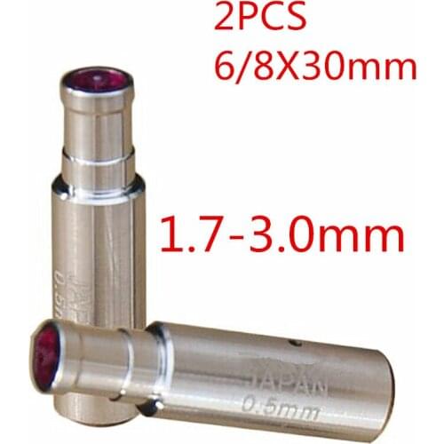 2pcs EDM Machine Ruby Ceramic Guide 8X30mm Z140 1.7-3.0mm Guide Tube For Drill Guide For Drilling EDM Machine