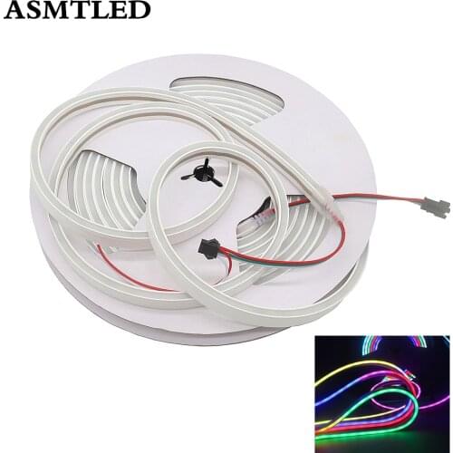 5M/Lot Magic Dream Color 12V WS2811 RGB Addressable Led Neon Pixel light Rope 60leds/m waterproof IP65 Tube Full Color LED Strip
