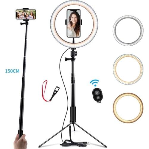 6/10" Photo Studio Ring Lamp Ripod For Phone Selfie LED Ring Lamp Table Video Lights Photographic Lighting LED Light Fixture