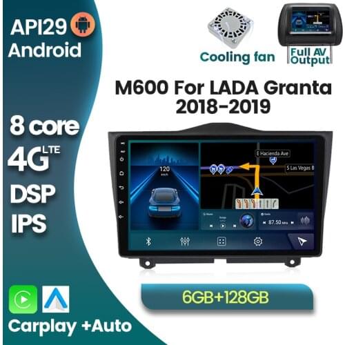Android 10 6G+128G 4G LTE DSP Auto Radio Multimedia Video Player For LADA ВАЗ Granta Kreuz 2018 2019 GPS Navi Auto Radio Carplay
