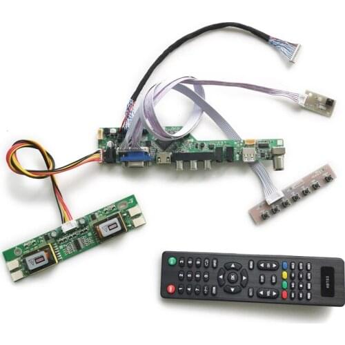 DIY kit 20-Pin LVDS display universal controller drive board 1280*768 For NL12876BC26/FLC43XWC8V/NA19026 2-CCFL VGA USB AV