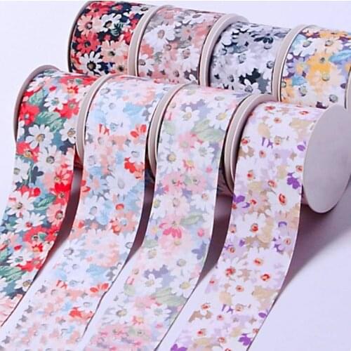 25mm/40mm double-sided flower ribbon 10 yards DIY handmade material headdress bow bow home decor accessories gift wrapping