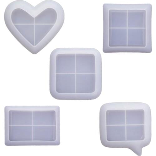 Handmade Dish Molds Silicone Jewelry Tray Molds Soap Dish Candle Holder Container Epoxy Resin Casting Molds Craft Tools