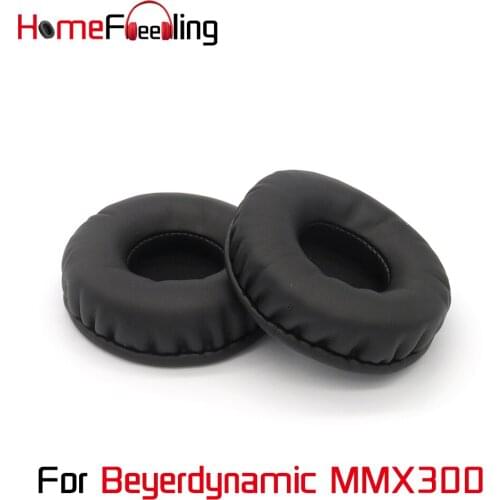 Homefeeling Ear Pads Cushions for Beyerdynamic MMX300 Headphones Thicken Velour Sheepskin Leather Earpads Replacement