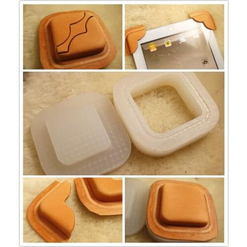 Leather shaping stencil mould-corner design shaping mold for making iPad 2 tablet computer protective cover