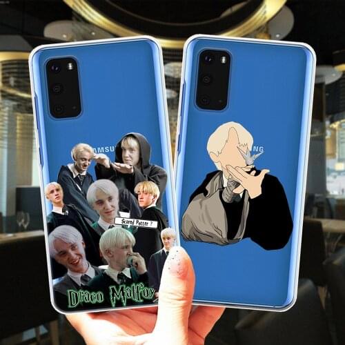 Cute Cartoon Draco Malfoy Clear Soft TPU Silicone Phone Case Cover For Samsung S20 FE Ultra S10 Lite S9 S8 Plus S6 S7 Edge S10E
