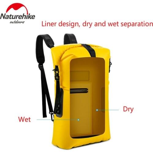 Naturehike New Arrive TPU Shoulders Dry And Wet Separation Surf Bag Can Use For Waterproof Bag Beach Diving Swimming Storage Bag