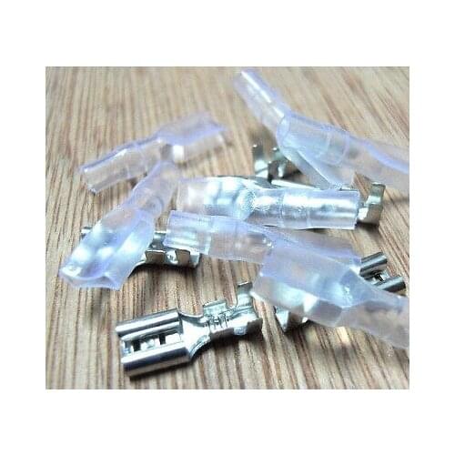 200x 4.8mm Crimp Terminal Female Spade Connector + Case