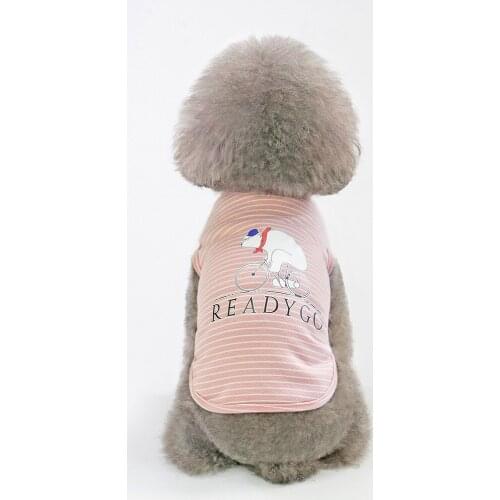 Dog Clothes for Small Dogs bear Printed summer Pets tshirt Puppy Dog Clothes Pet Cat Vest Cotton T Shirt Pug Apparel Costumes