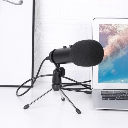 Network Teaching Video Conferencing USB Wired Cardioid Microphone Streaming Karaoke Studio Recording Condenser Mic