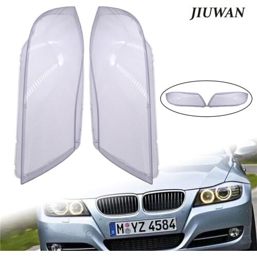 1 Pair Left & Right Car Headlight Transparent Lens Covers Front Headlamp Shell Auto Light Accessories For BMW E90 2004-2007