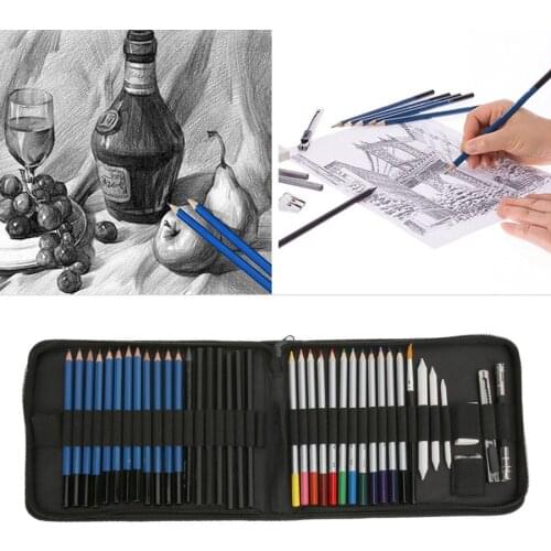 Art supplies 41pcs Sketching Pencil Artist Drawing Wood Pencils Kit for Art Students School Supplies school pencil Drawing Penci
